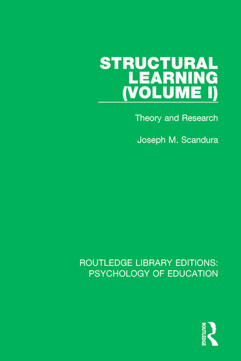Cover image for book Structural Learning (Volume 1)