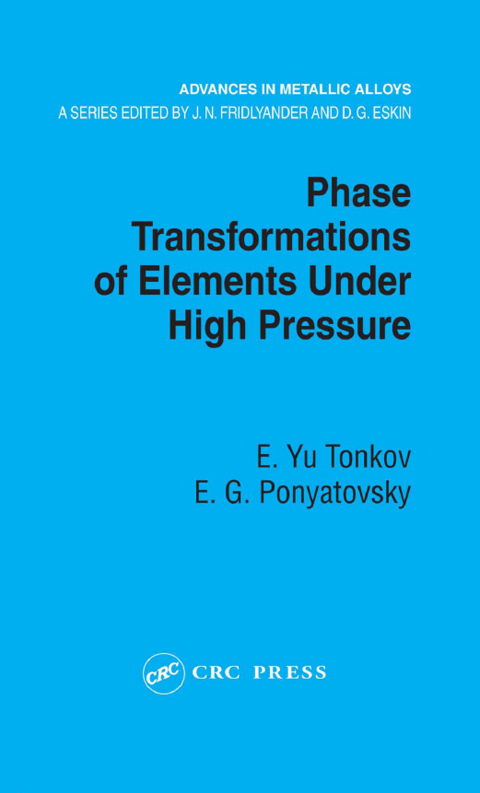 Cover image for book Phase Transformations of Elements Under High Pressure