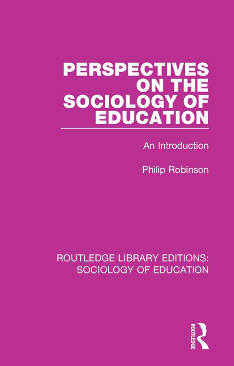 Cover image for book Perspectives on the Sociology of Education