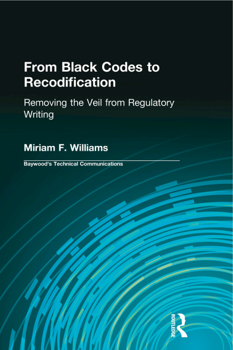 Cover image for book From Black Codes to Recodification