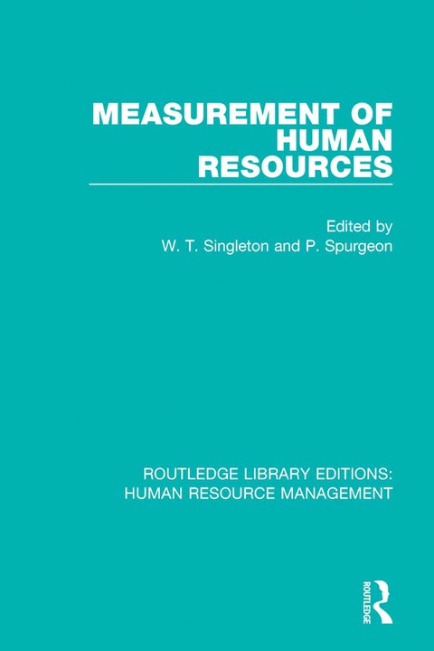Cover image for book Measurement of Human Resources