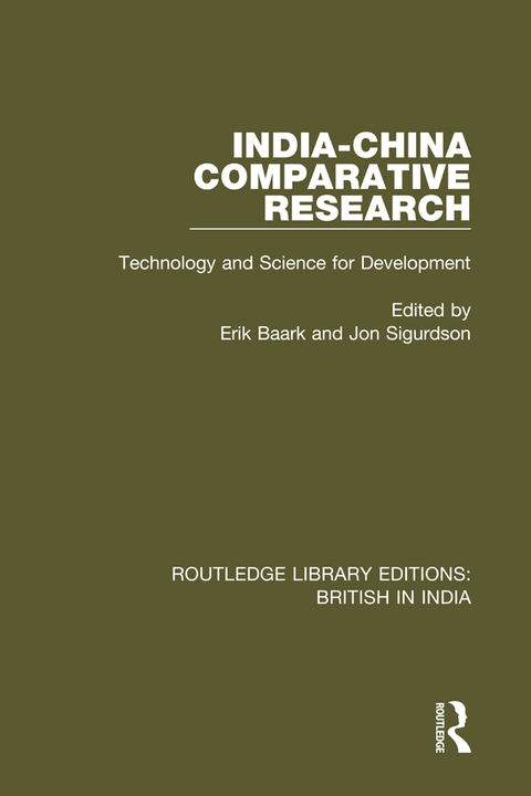 Cover image for book India-China Comparative Research