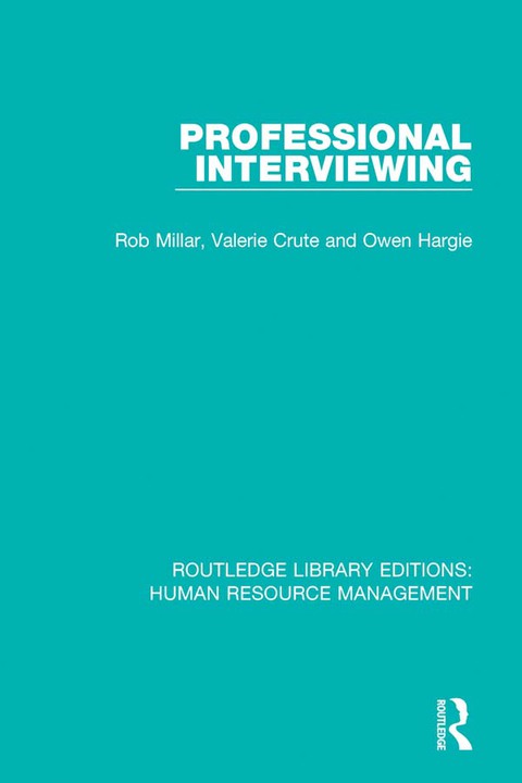 Cover image for book Professional Interviewing