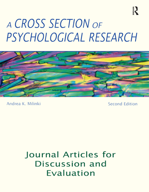 Cover image for book A Cross Section of Psychological Research