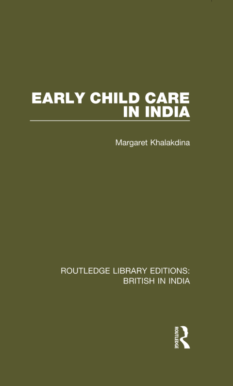 Cover image for book Early Child Care in India