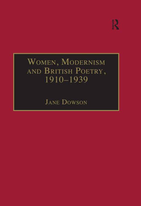 Cover image for book Women, Modernism and British Poetry, 1910–1939