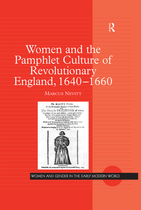Cover image for book Women and the Pamphlet Culture of Revolutionary England, 1640-1660