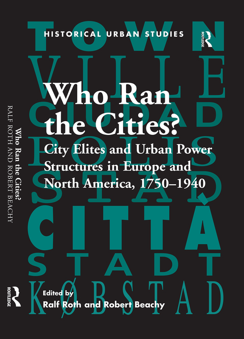 Cover image for book Who Ran the Cities?