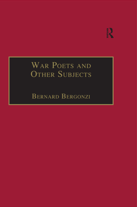 Cover image for book War Poets and Other Subjects