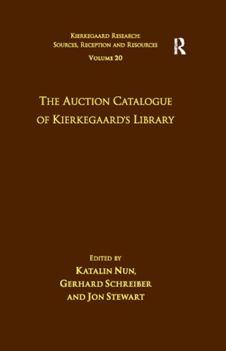 Volume 20: The Auction Catalogue of Kierkegaard's Library