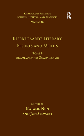 Volume 16, Tome I: Kierkegaard's Literary Figures and Motifs