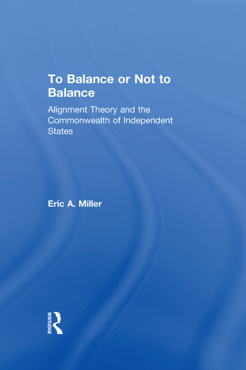 Cover image for book To Balance or Not to Balance