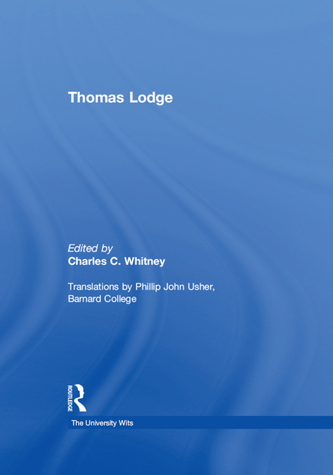 Cover image for book Thomas Lodge