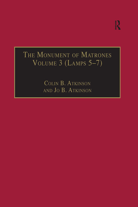 Cover image for book The Monument of Matrones Volume 3 (Lamps 5–7)