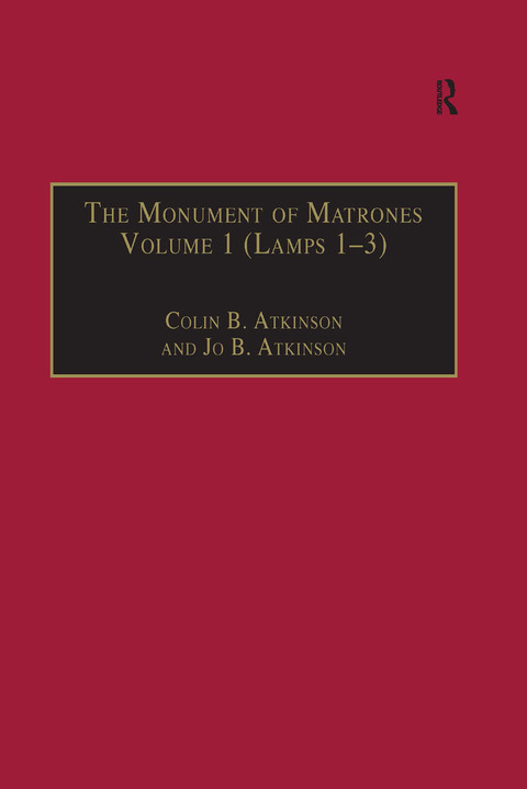 Cover image for book The Monument of Matrones Volume 1 (Lamps 1–3)