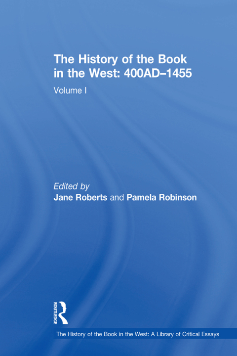 Cover image for book The History of the Book in the West: 400AD�1455