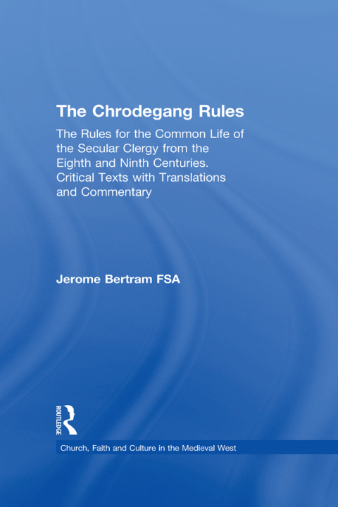 Cover image for book The Chrodegang Rules