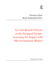 Cover image: Tax and Benefit Policies in the Enlarged Europe 1st edition 9781138467224