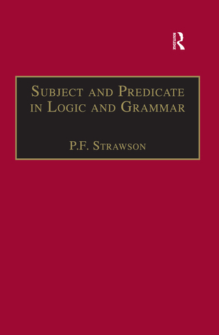 Subject and Predicate in Logic and Grammar