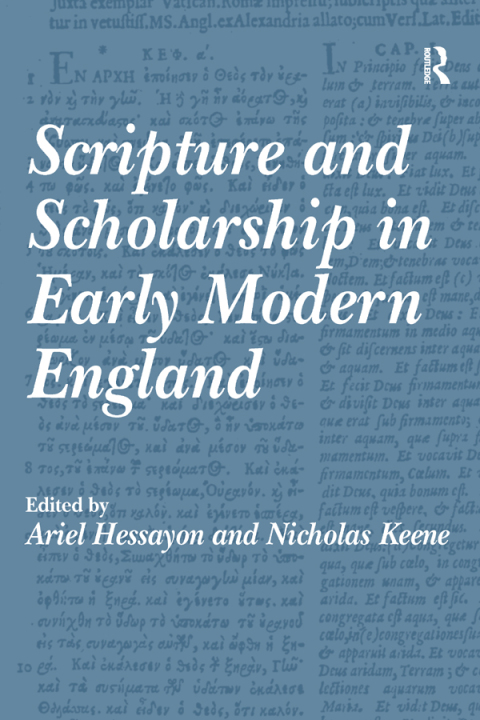 Cover image for book Scripture and Scholarship in Early Modern England