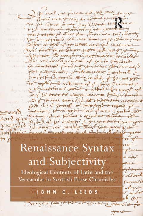 Cover image for book Renaissance Syntax and Subjectivity