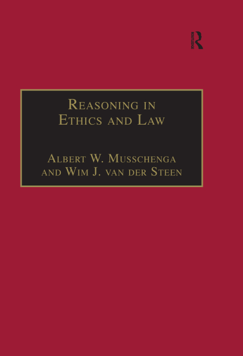 Cover image for book Reasoning in Ethics and Law