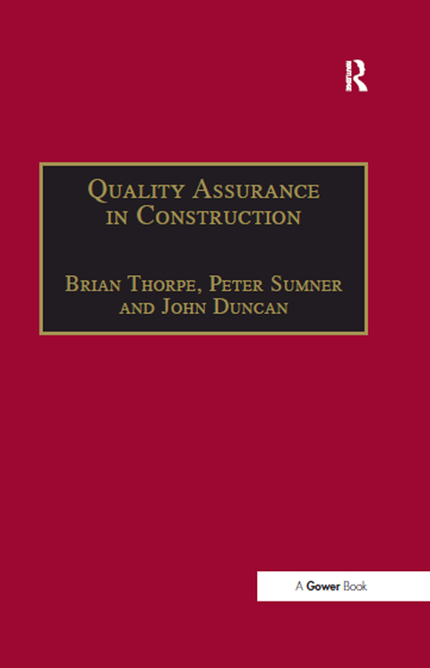 Cover image for book Quality Assurance in Construction