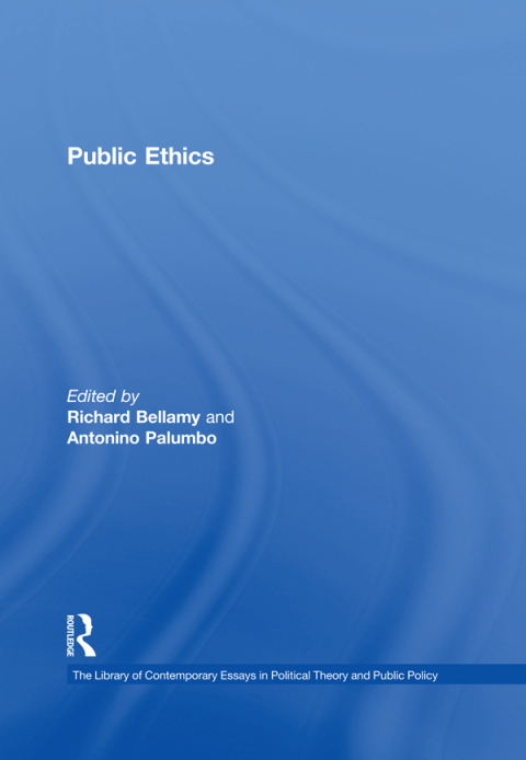 Cover image for book Public Ethics