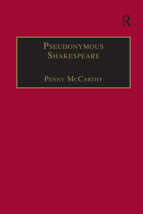 Cover image for book Pseudonymous Shakespeare