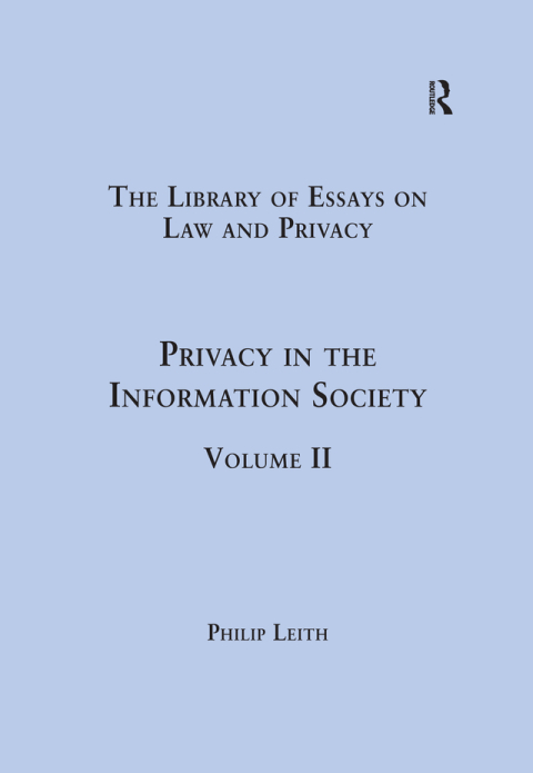 Cover image for book Privacy in the Information Society