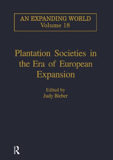 Cover image for book Plantation Societies in the Era of European Expansion