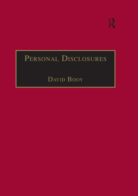 Cover image for book Personal Disclosures