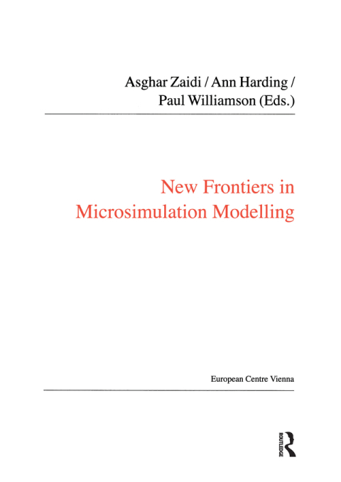 Cover image for book New Frontiers in Microsimulation Modelling