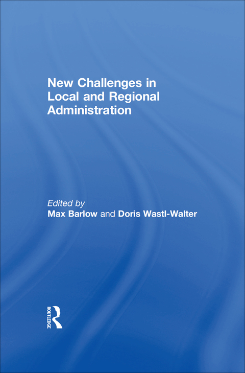 Cover image for book New Challenges in Local and Regional Administration