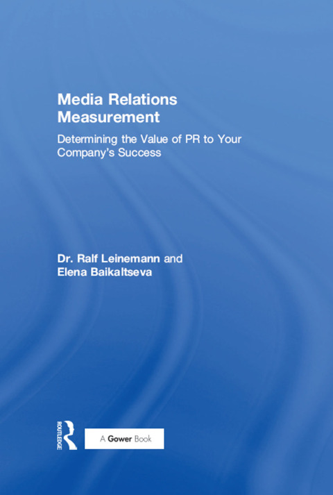 Cover image for book Media Relations Measurement