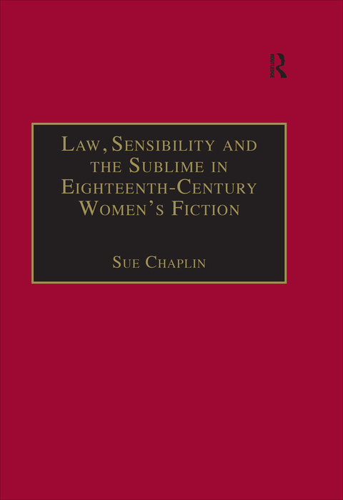 Cover image for book Law, Sensibility and the Sublime in Eighteenth-Century Women's Fiction