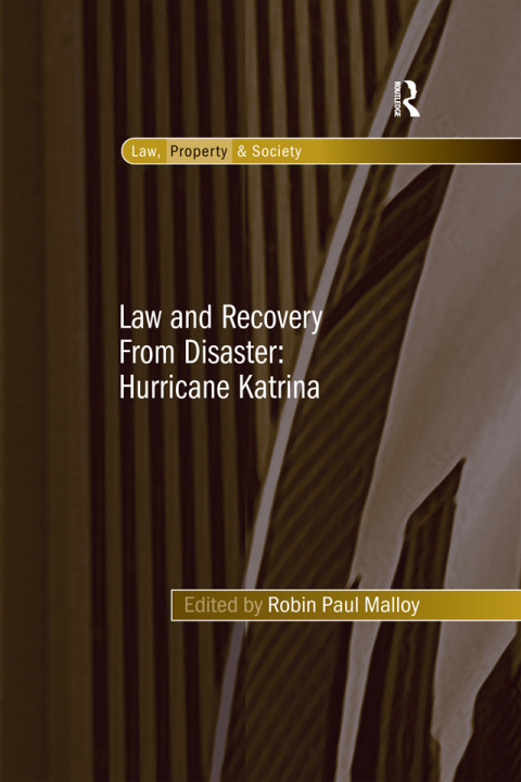Cover image for book Law and Recovery From Disaster: Hurricane Katrina