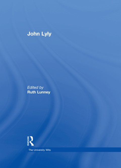 Cover image for book John Lyly
