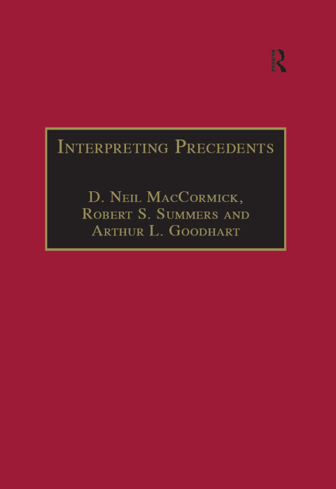 Cover image for book Interpreting Precedents