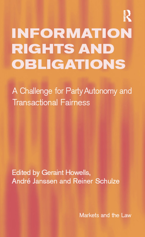 Cover image for book Information Rights and Obligations
