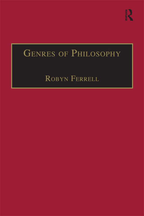Cover image for book Genres of Philosophy