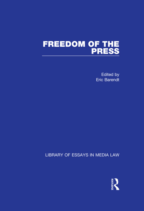 Cover image for book Freedom of the Press