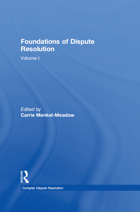 Cover image for book Foundations of Dispute Resolution