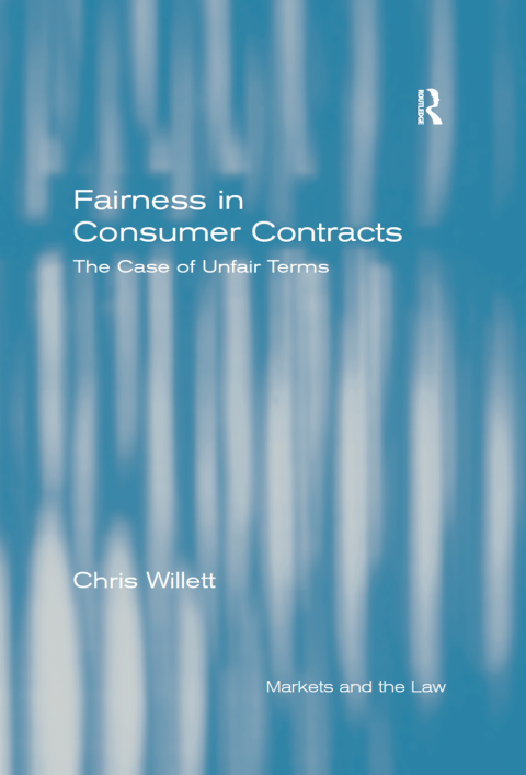 Cover image for book Fairness in Consumer Contracts
