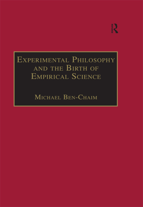 Cover image for book Experimental Philosophy and the Birth of Empirical Science