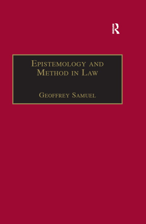 Cover image for book Epistemology and Method in Law