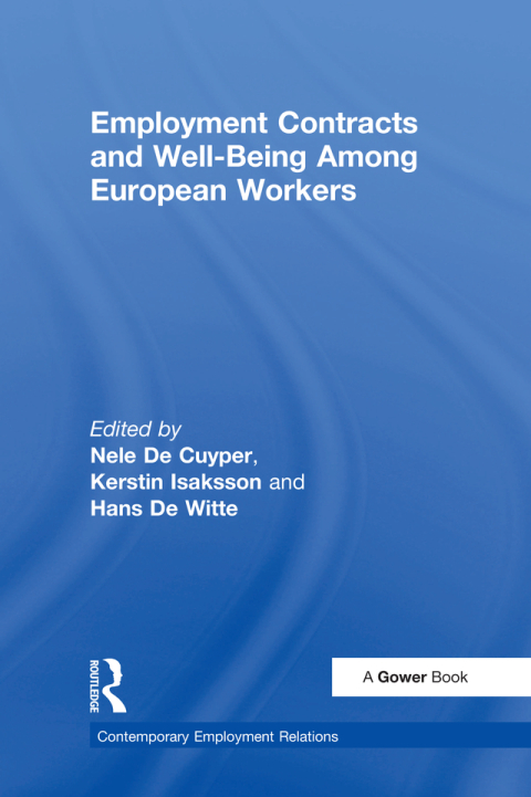 Cover image for book Employment Contracts and Well-Being Among European Workers
