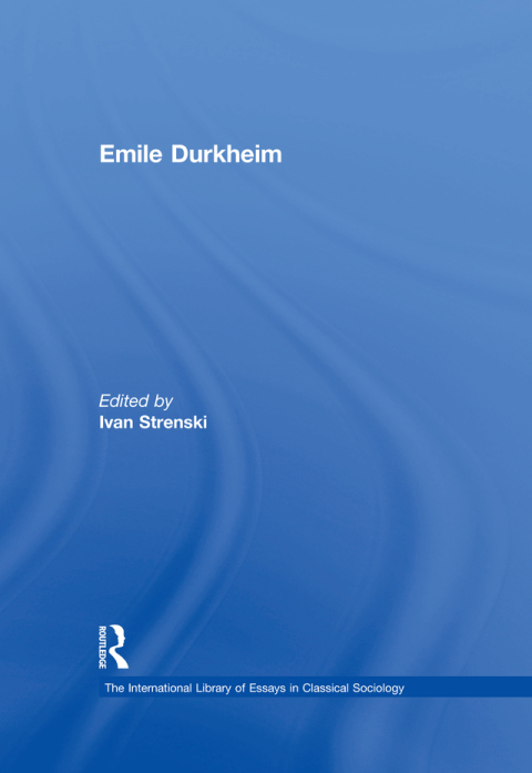 Cover image for book Emile Durkheim