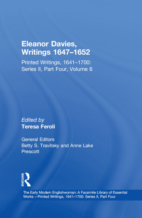 Cover image for book Eleanor Davies, Writings 1647�1652