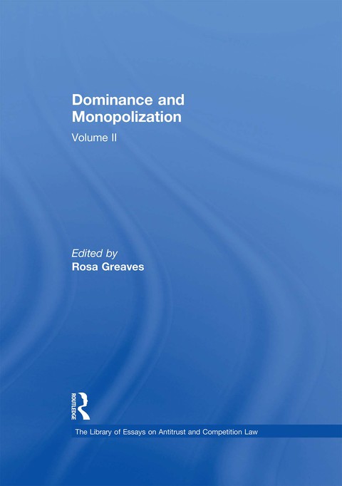 Cover image for book Dominance and Monopolization